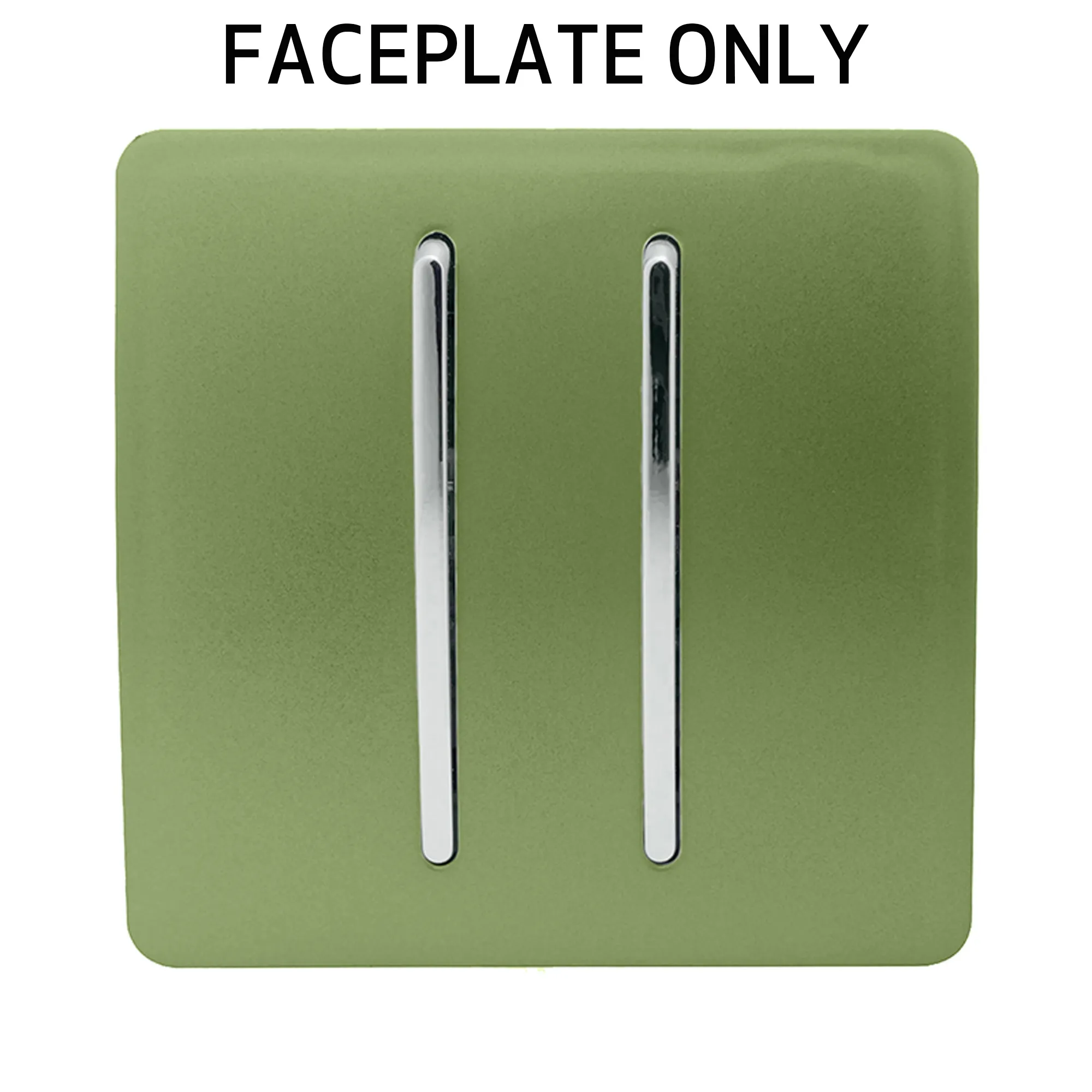 Moss Green Spare Plate Wiring Accessories Trendi Decorative Screwless